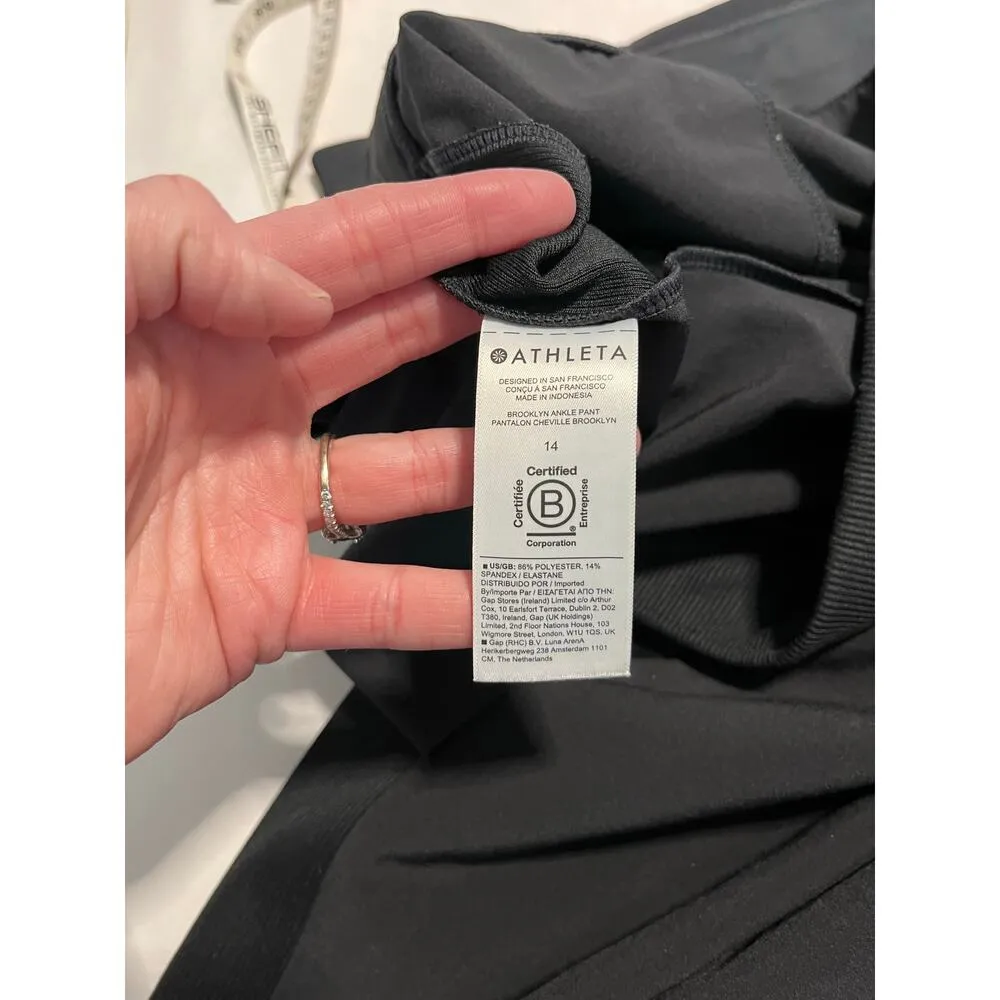 Athleta Pants Women’s size 14 Trekkie North Pockets Hiking Black SU22 - Image 6