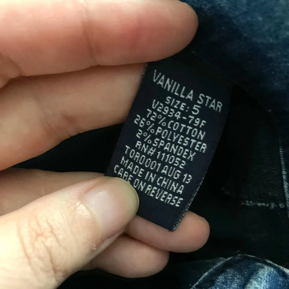 3/$15 Vanilla Star Acid Wash High Rise Skinny Jeans / Jeggings - Image 8