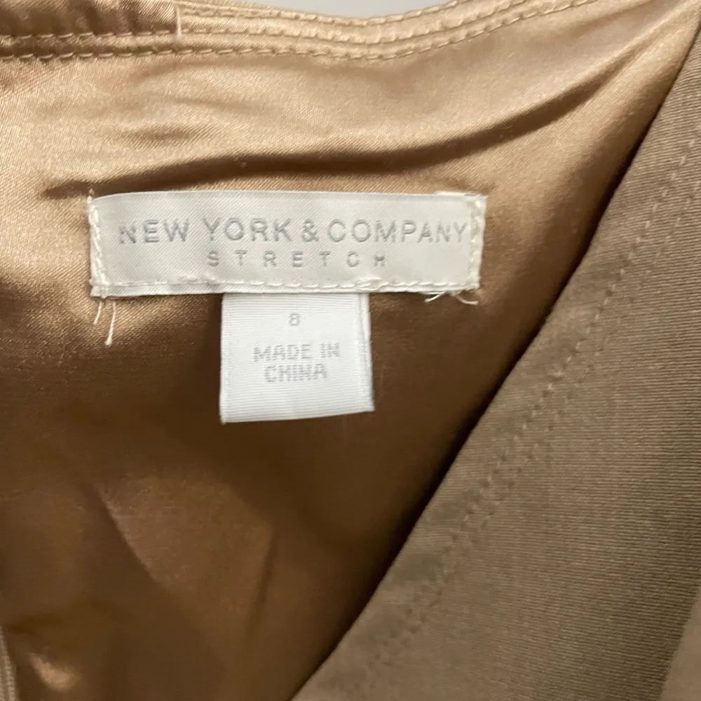 New York style and company tan brown stretch dress 8 - Image 2