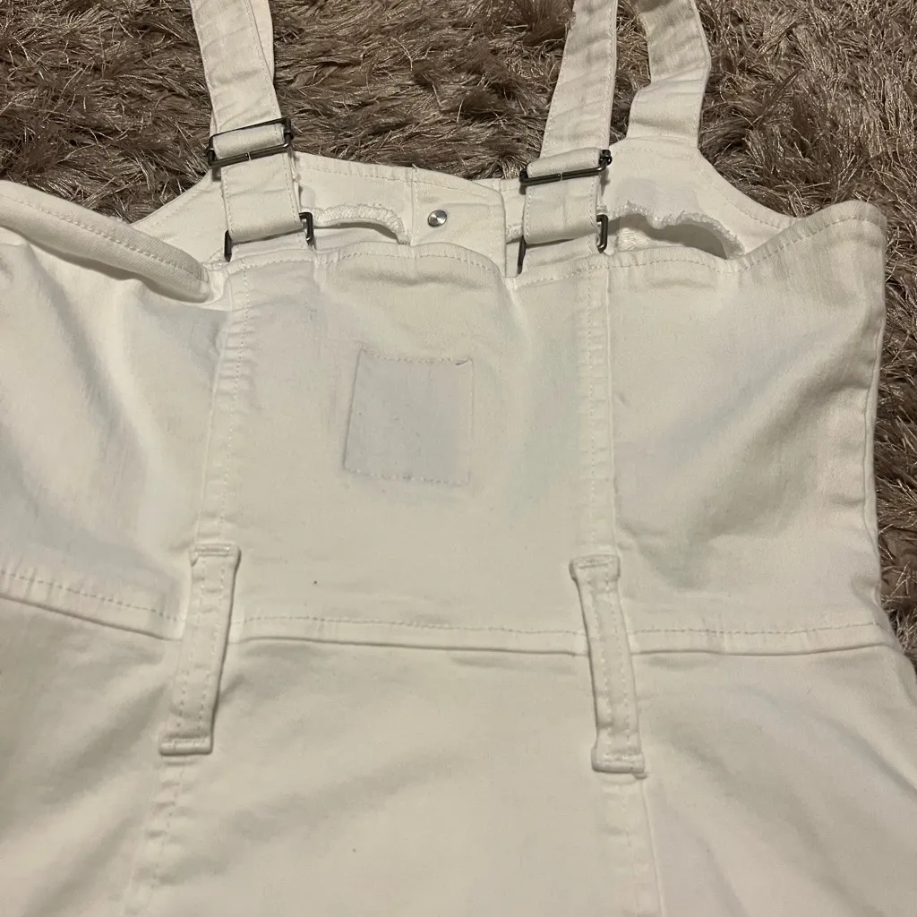 White Jean Button-Up Sun Dress - SO Brand size XS - Image 5