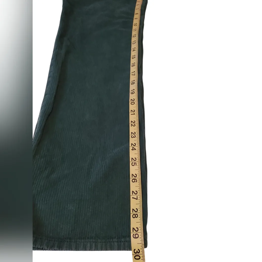 PacSun Green Corduroy Dad Jeans High Rise Button Fly Size: 22 - Image 8