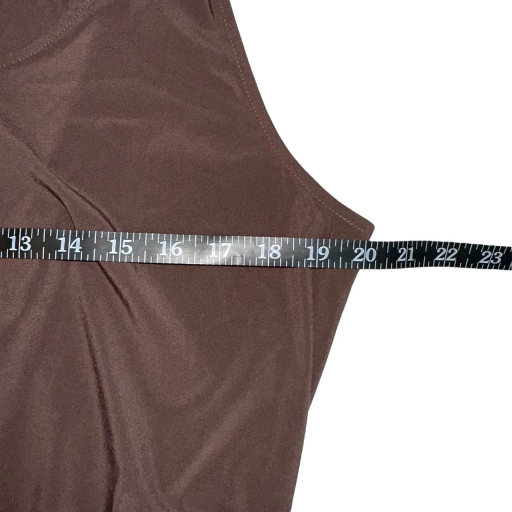 NWOT Vuori Villa Chocolate Brown Sleeveless Utility Romper XL in Java - Image 6