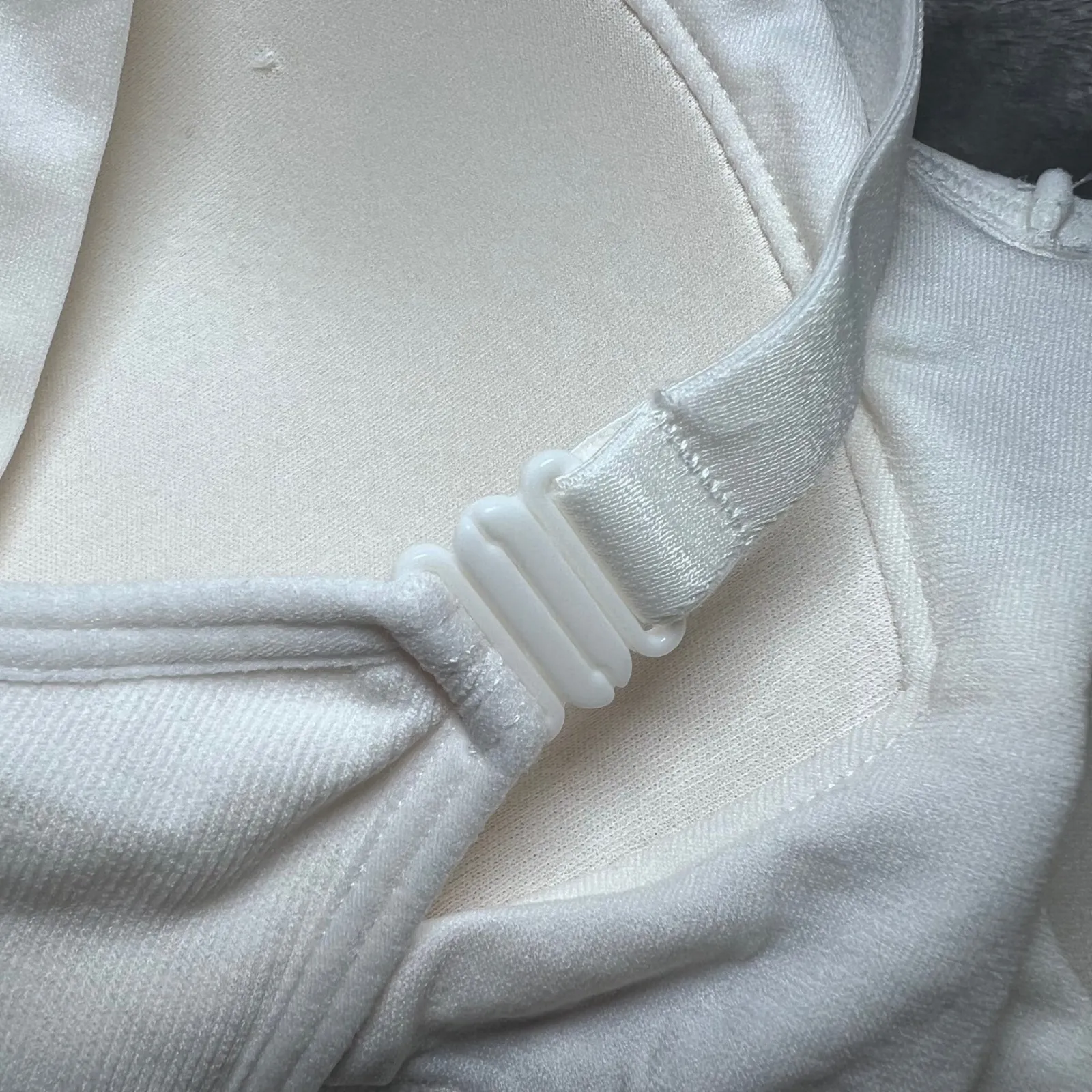 Auden Nursing Lightly Lined Seamless Bra Womens Medium White Adjustable Straps - Image 11