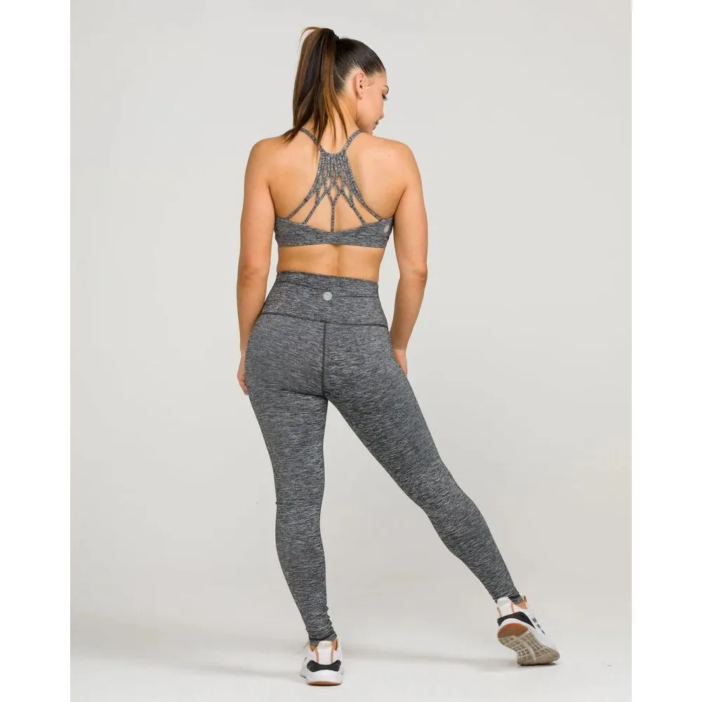 IAB MFG NWT Namaste Strappy Sports Bra in Heather Charcoal Size Medium Gray - Image 8