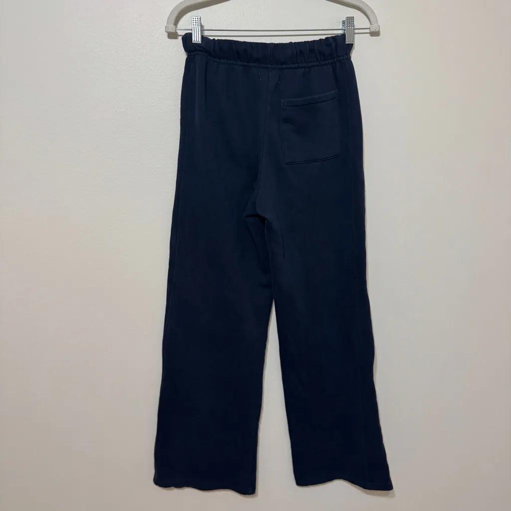 Garage Navy Wide Leg Sweatpants Size XS - Image 7