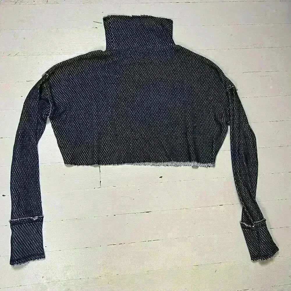 Urban Outfitters‎ Out From Under Camino Long Sleeve Top Size S, Dark Grey/ Black - Image 4