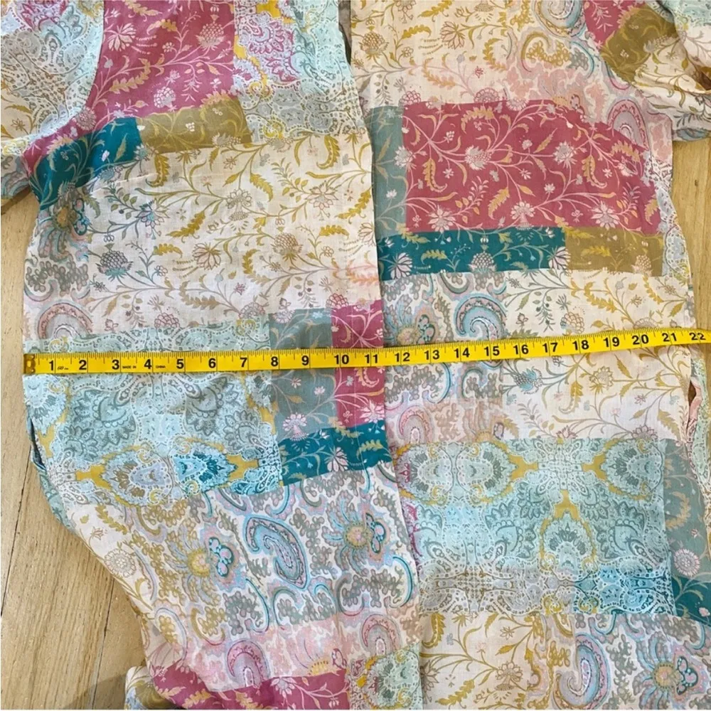 Johnny Was garden seaside button up ramie cotton dress NWOT - Image 10