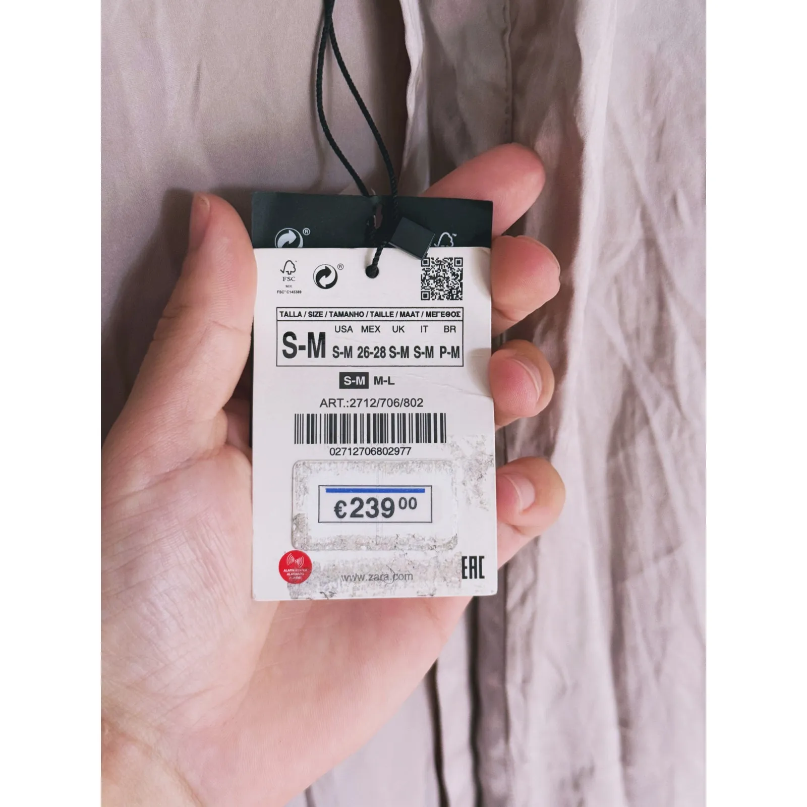 NWT Zara Quiet Luxury Silk Kimono Robe Dressing Gown Small Taupe Elegant Minimal - Image 6