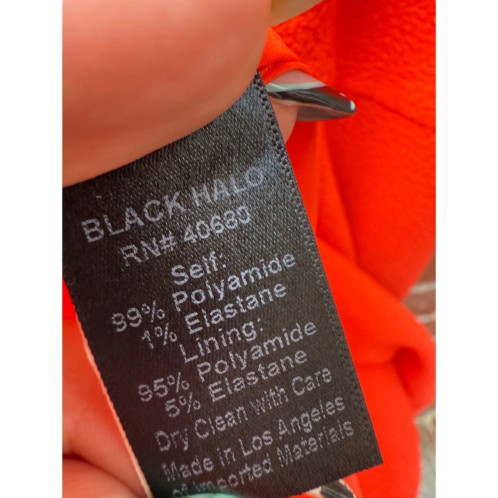 Black Halo Red Sleeveless Fit & Flare Midi Dress Size 8 - Image 5