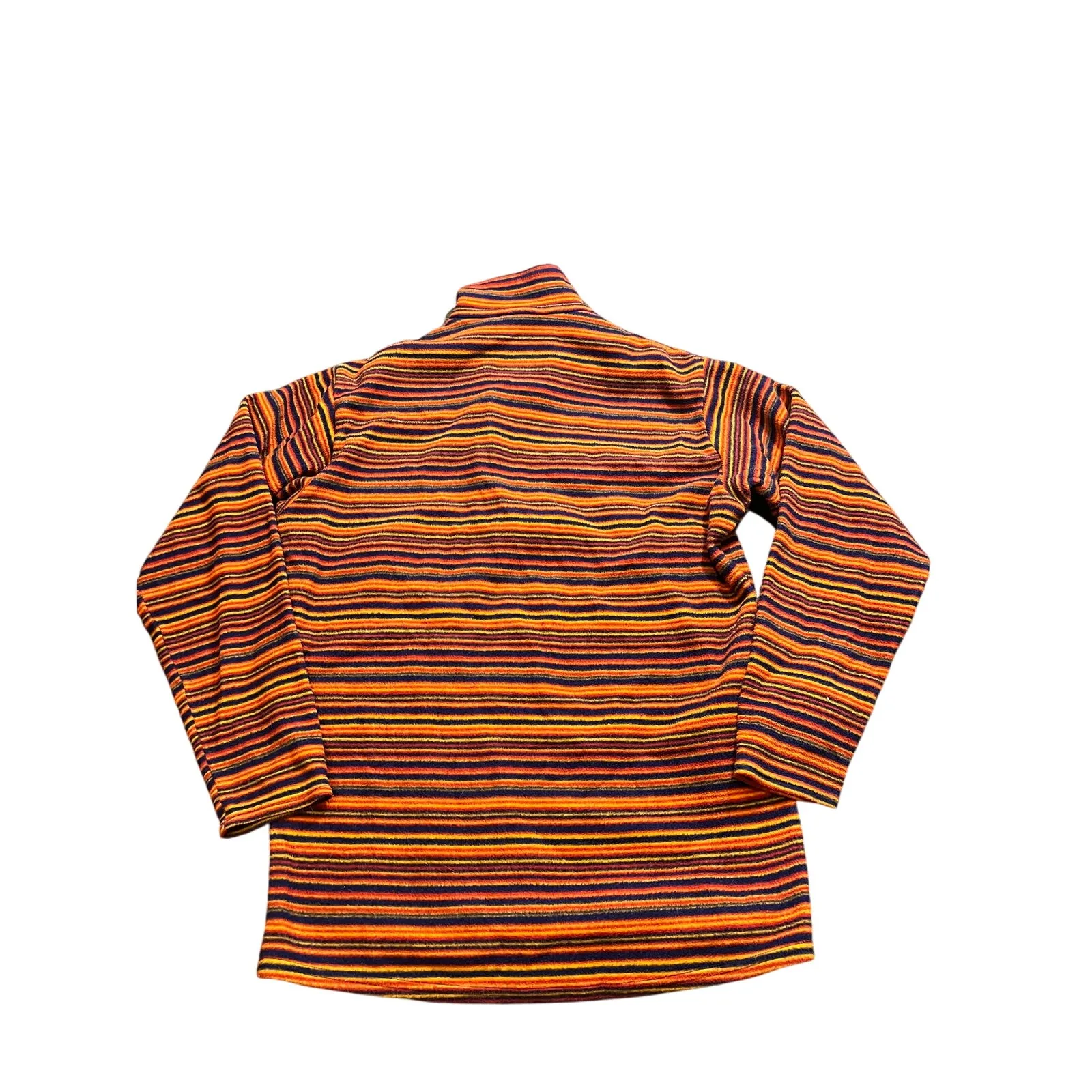 Vintage Patagonia Capilene‎ Quarter Zip Striped Fleece Made In USA Gorpcore Med - Image 7