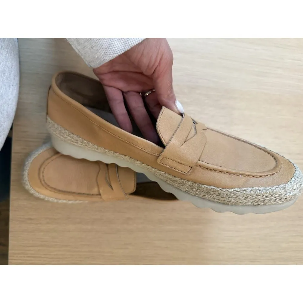 The Flexx Women’s Bill Lion Softy 100% Leather Beige Women Loafers Size Us 9 Tan - Image 10