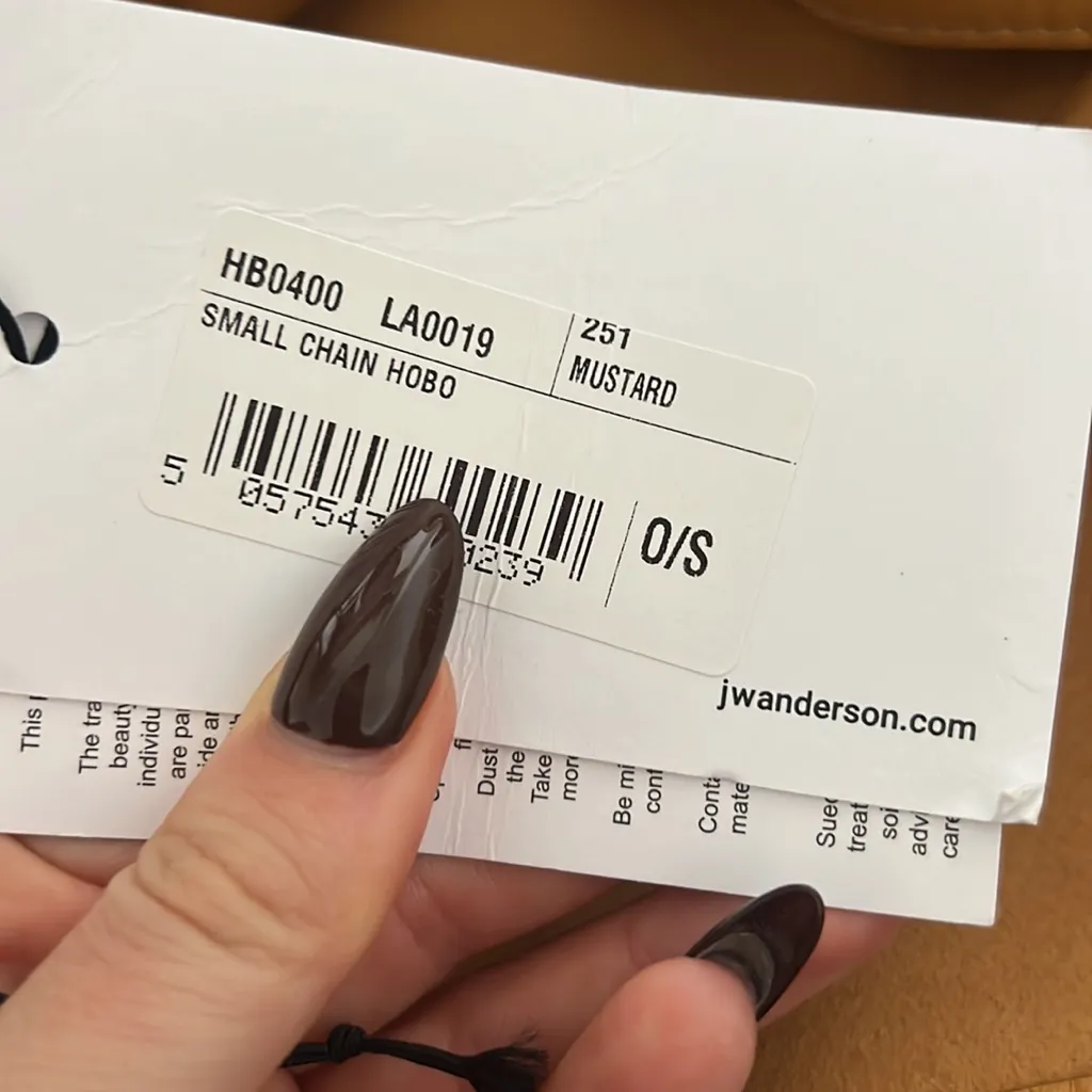 NWT JW ANDERSON SMALL HOBO CHAIN BAG MUSTARD - Image 8