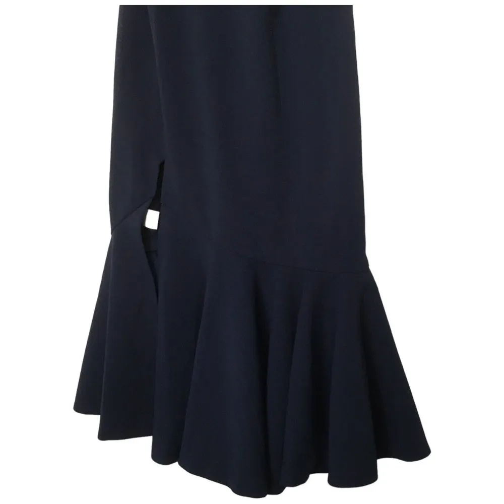 New Dress The Population Madison Ruffle Trimmed Strapless Midi Dress Blue S - Image 10