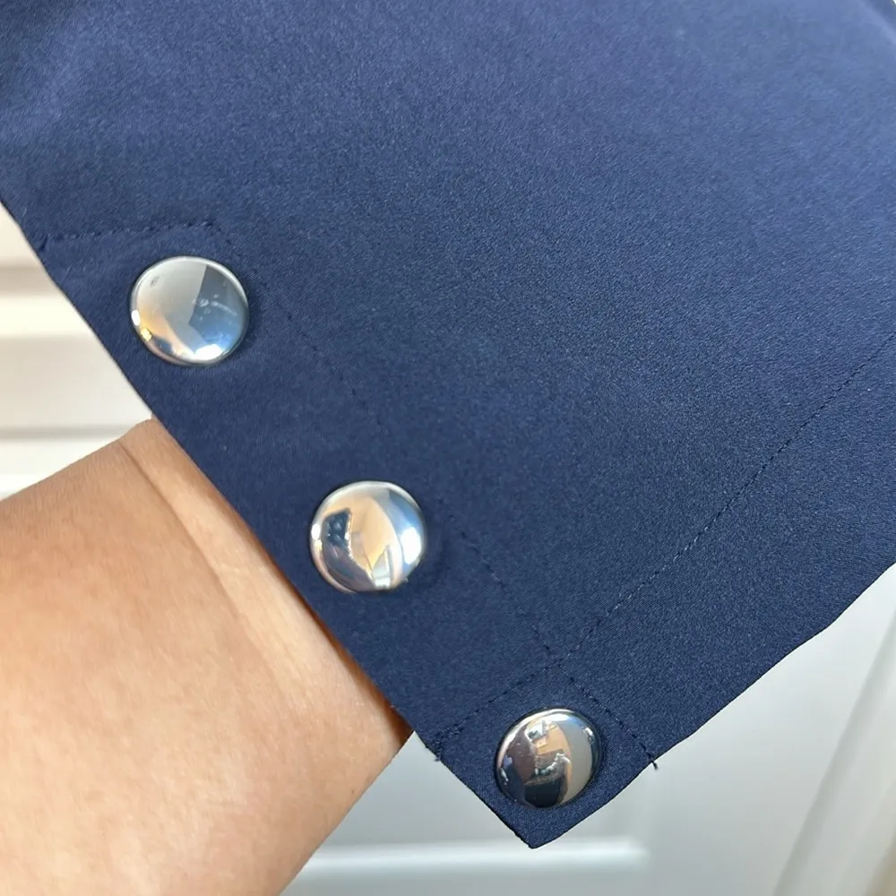 Plus Size Chico's Zenergy Navy Blue Pocket Crop Pant Size 2.5/14 NWT #4041 - Image 3