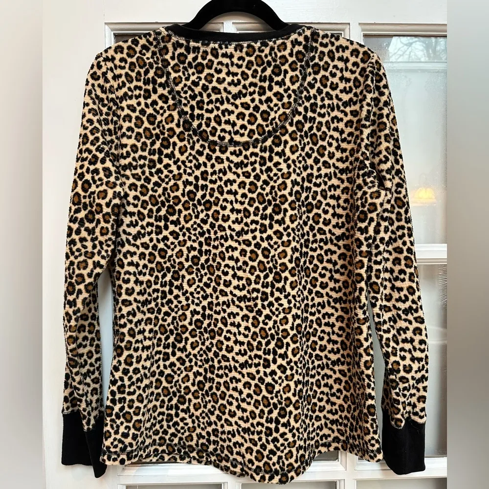 Vintage Betsey Johnson Y2K Leopard Animal Print Sleep Shirt PJ Women’s Size  M - Image 6
