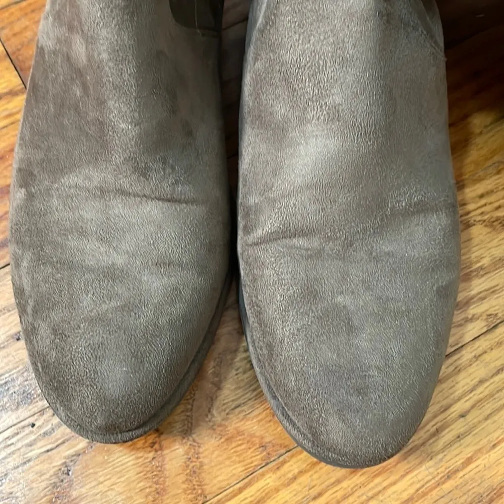 Marc Fisher Side Zip Over The Knee Faux Suede Boots Taupe size‎ 7 - Image 3