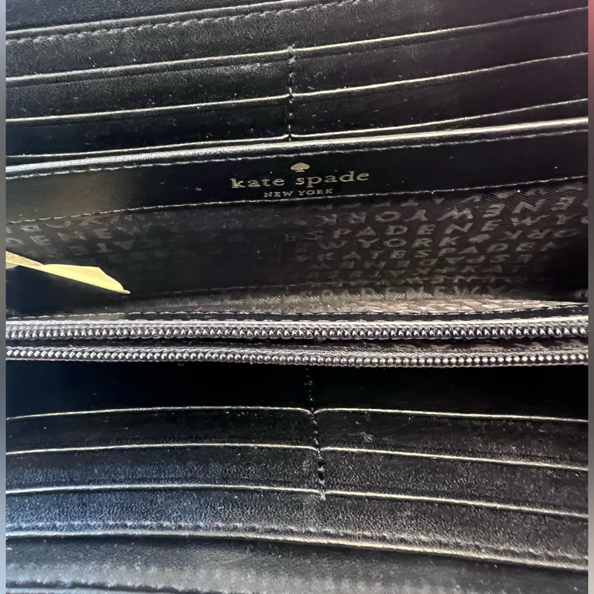 Kate Spade Black Leather Wallet - Image 9