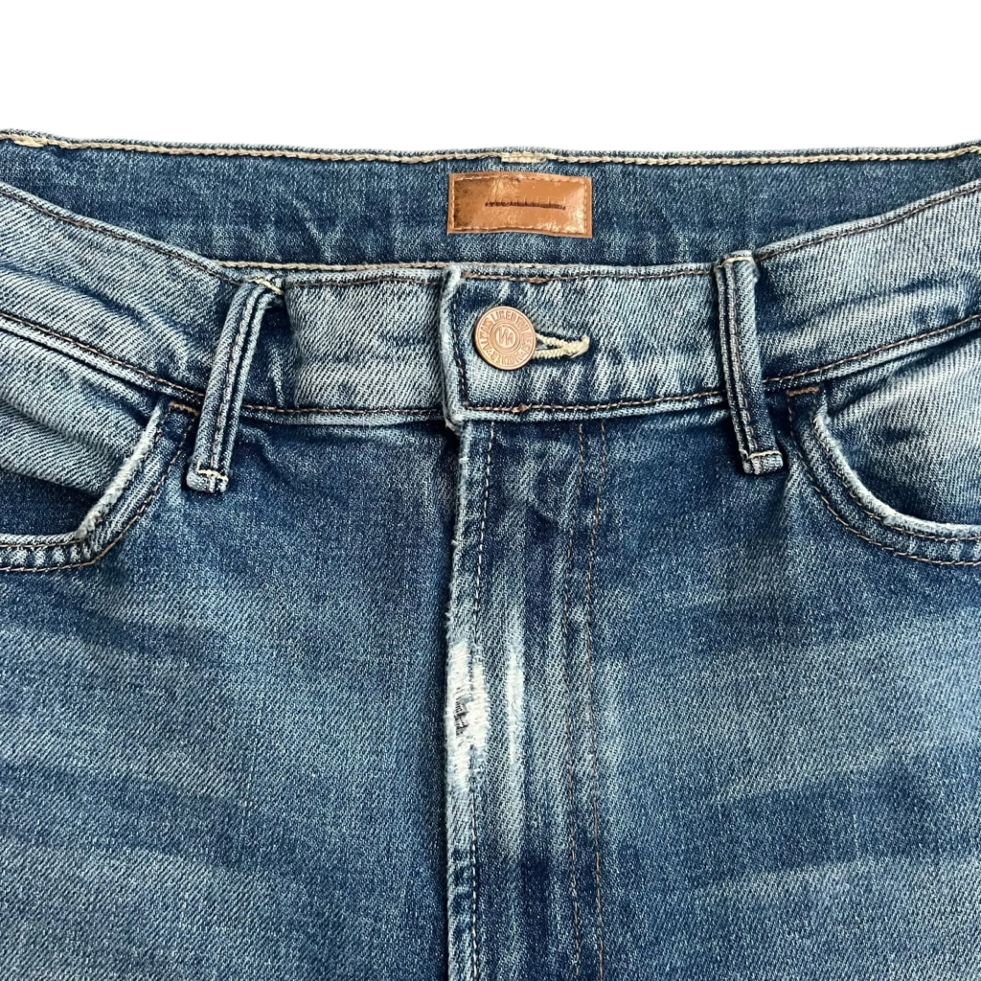 Mother Women’s The Hustler Roller Ankle Wide Leg Jeans in High On The Hog 31 Blue - Image 5