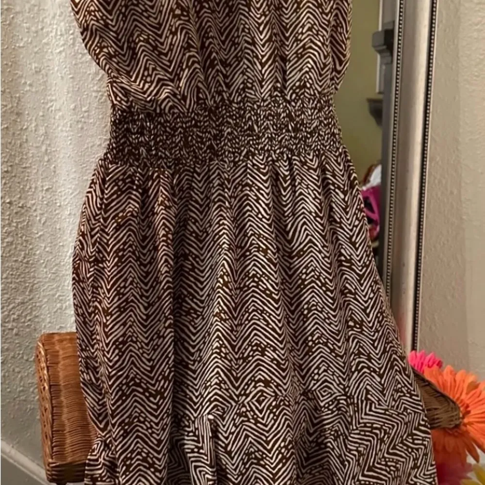 Beautiful Maurice’s Brown Dress with Asymmetrical Ruffled Bottom NWT S - Image 2
