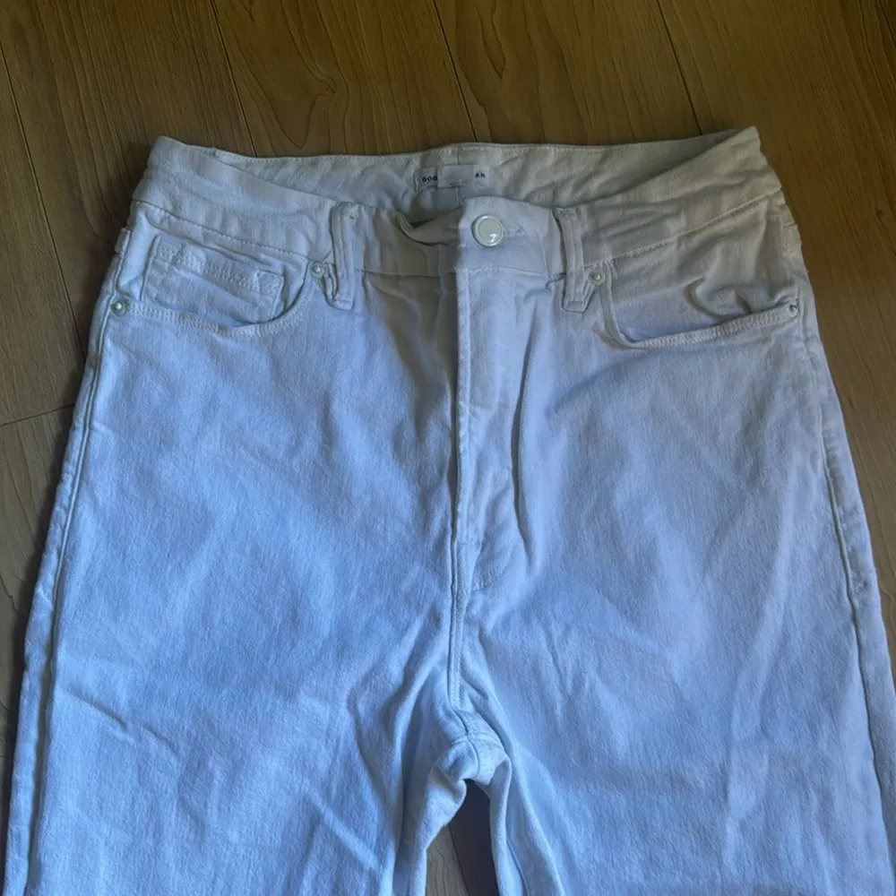 Good American White Frayed Jeans - Image 2