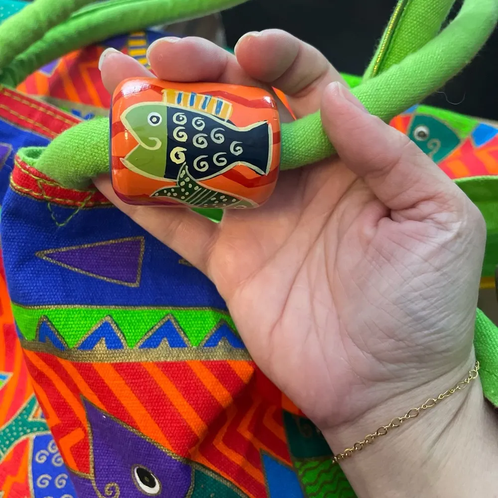 Laurel Burch Large pool or beach bag Green - Image 3