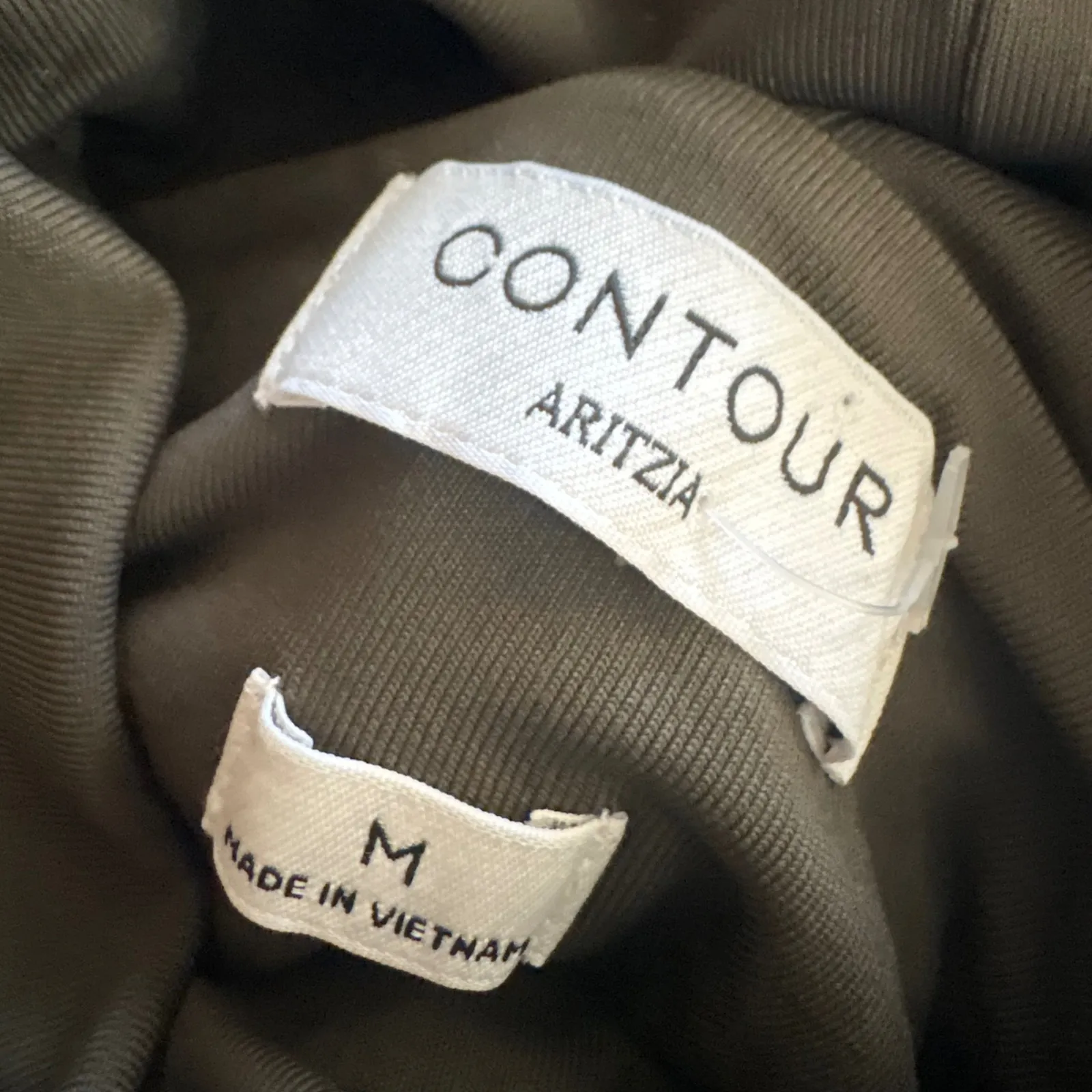 ARITZIA BABATON Contour Long Sleeve turtleneck Midi Bodycon Dress Size Medium - Image 2