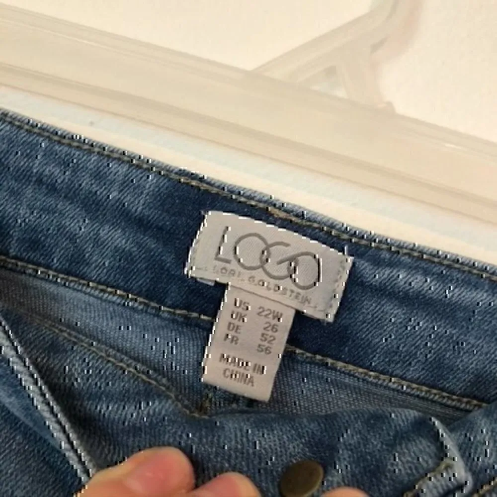 LOGO LORI GOLDSTEIN Plus Size Blue Light / Medium Wash Skinny Jean 22W / W40 40" - Image 6