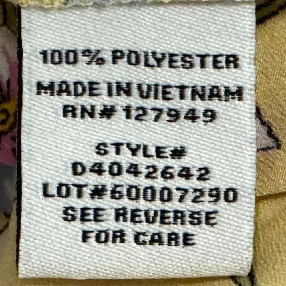 NWT Emma & Michele Cottagecore Dress Floral Puff Sleeve Sunshine Yellow Small - Image 11