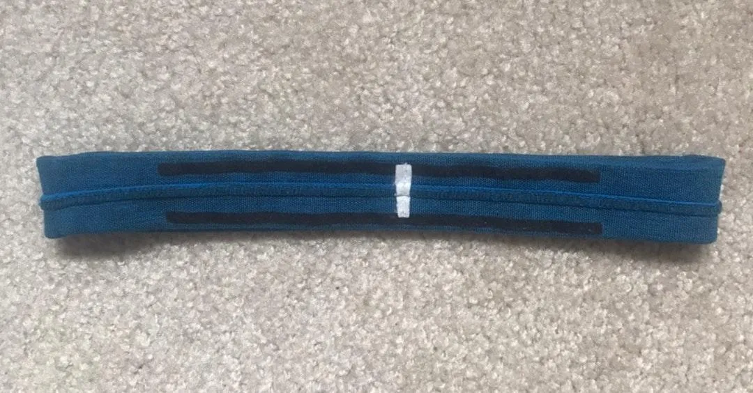 Lululemon Thin Blue Non-Slip Headband - Image 5