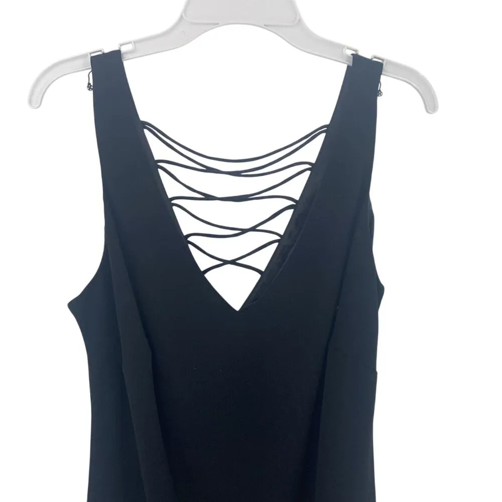 Vintage Jones Wear LBD 90s asymmetrical date night holiday party black size 6 - Image 3