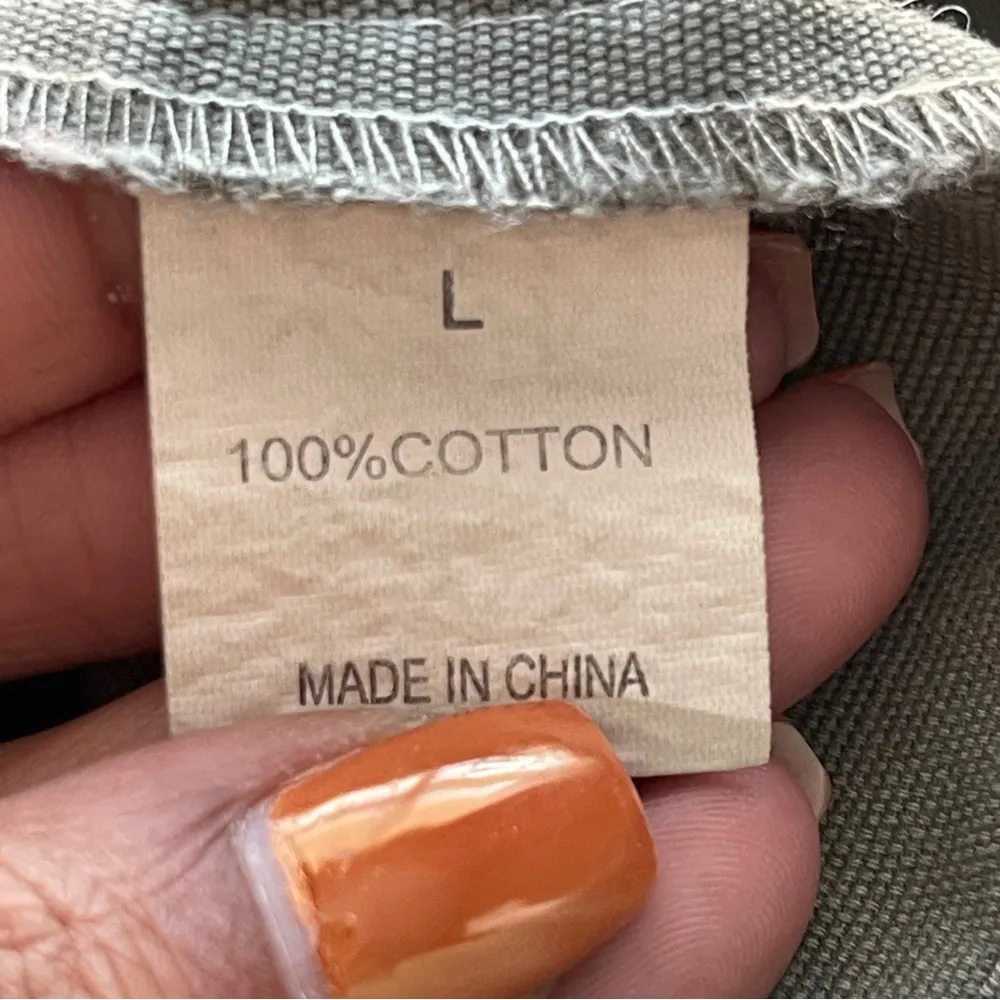 MOD MODELE | Green Sleeveless Studded Utility Jacket Sz L Size L - Image 60