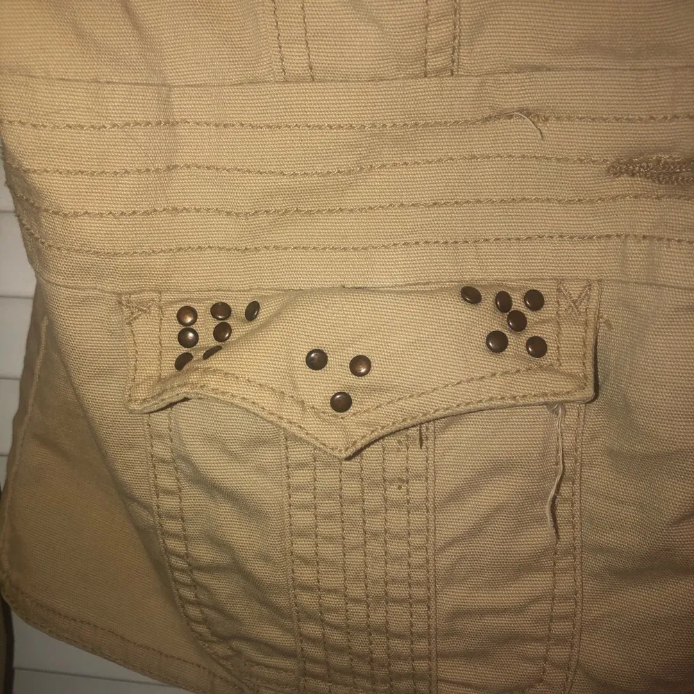 Cute jacket with hood Tan Size M - Image 3