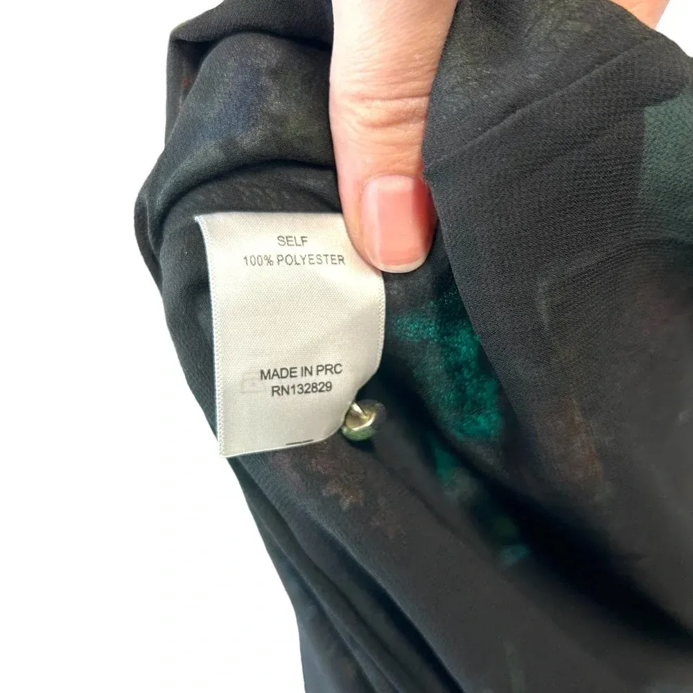 LPA‎ Dress 5 in Antique Floral Print Off the Shoulder Halter Size Small - Image 10