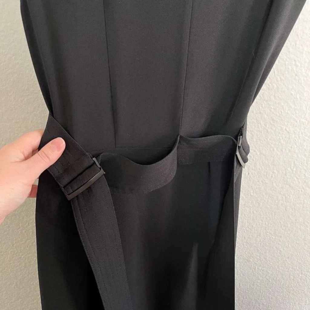 Reiss Womens Black Sleeveless Raya Belted Maxi Dress Size 4 - Image 10