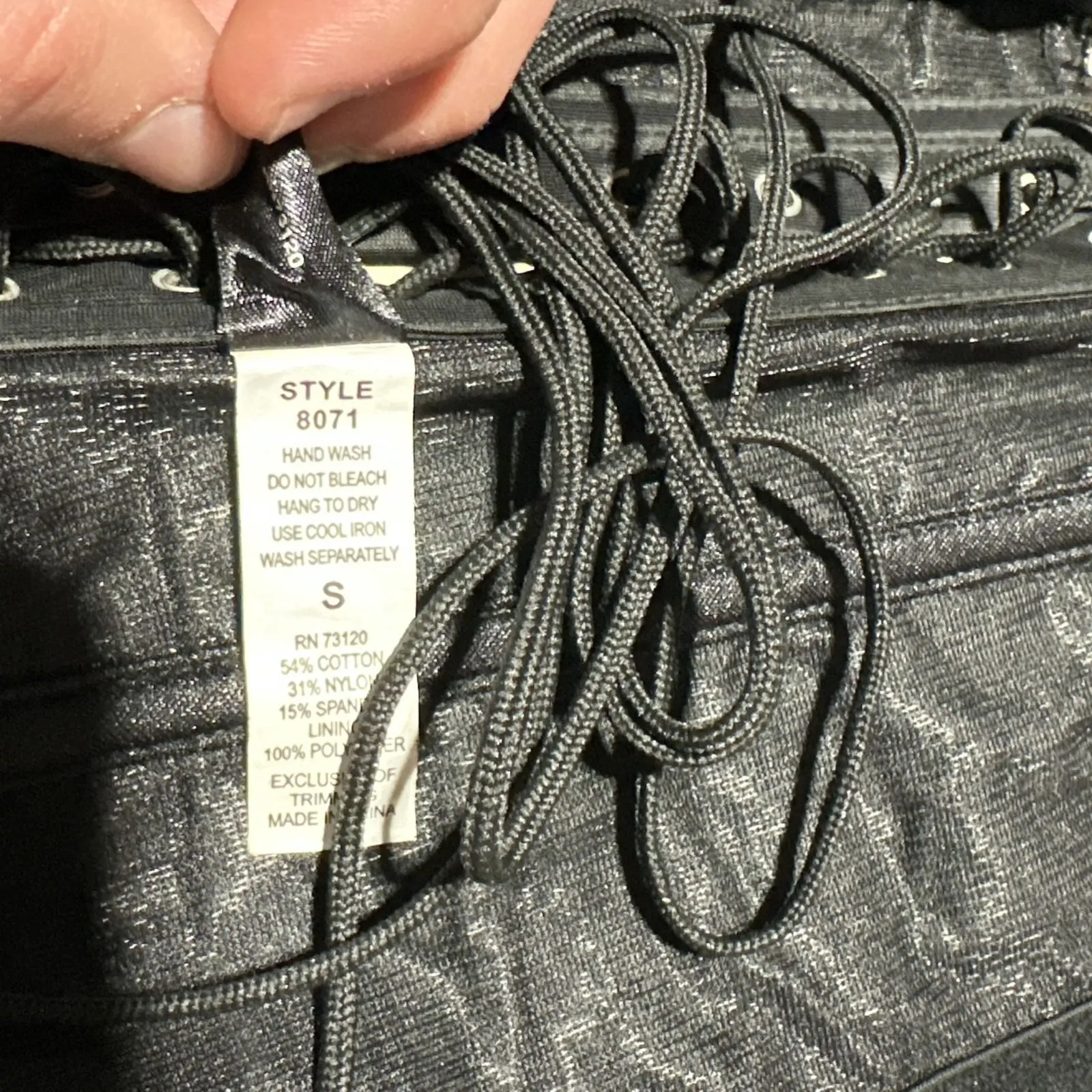 Frederick's Of Hollywood Lace Underwire Corset Pink Black SZ Small 8071 Lingerie - Image 8