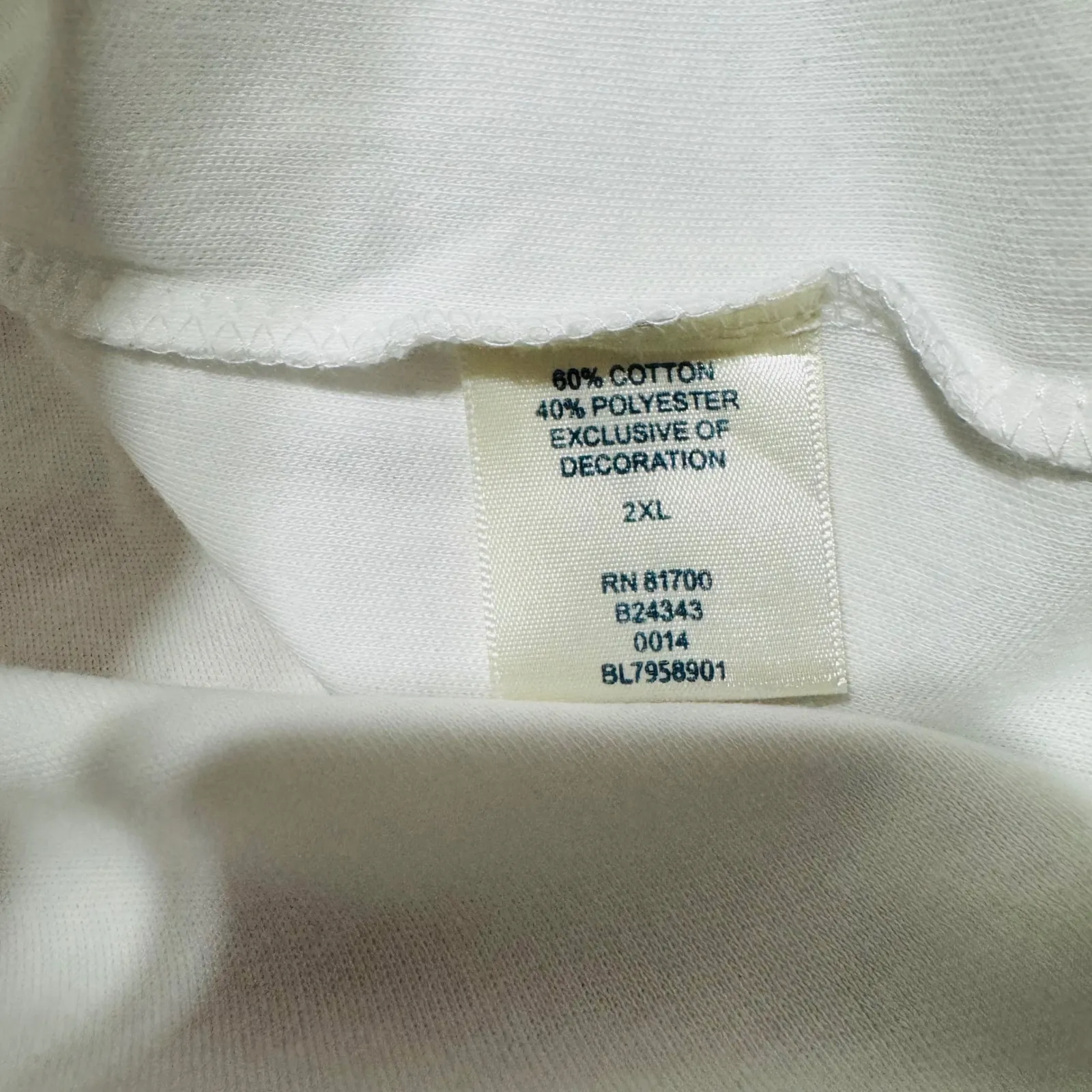 BLAIR Women's White Mock Neck Long Sleeve Top with Crest Emblem 2XL Old Money - Image 10