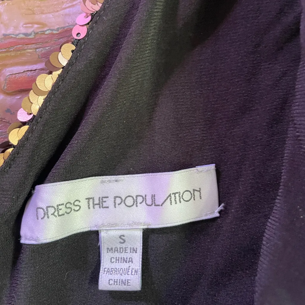 Dress the Population Zoe Sequin Fitted Bronze Bodycon Party Dress - Sz S 🧡🎀 - Image 11