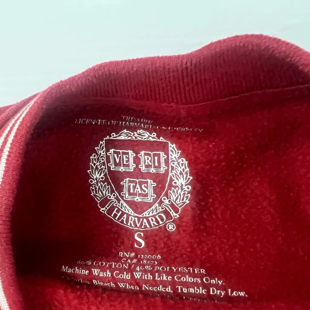Harvard University Sweatshirt red Burgundy Size S 
Gently preloved - Image 7