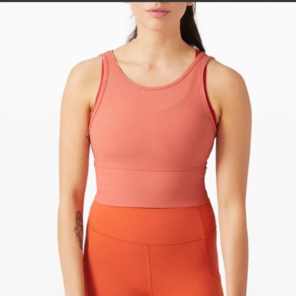 Lululemon  Power Pivot Tank Coral - Image 3