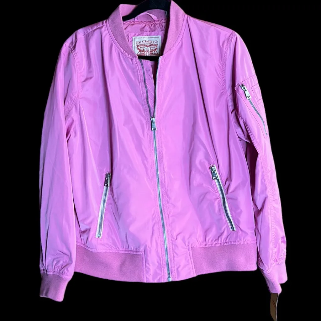 Levi Strauss & Co Sonic Pink Windproof Zipfront Jacket. New with Tags - Image 13