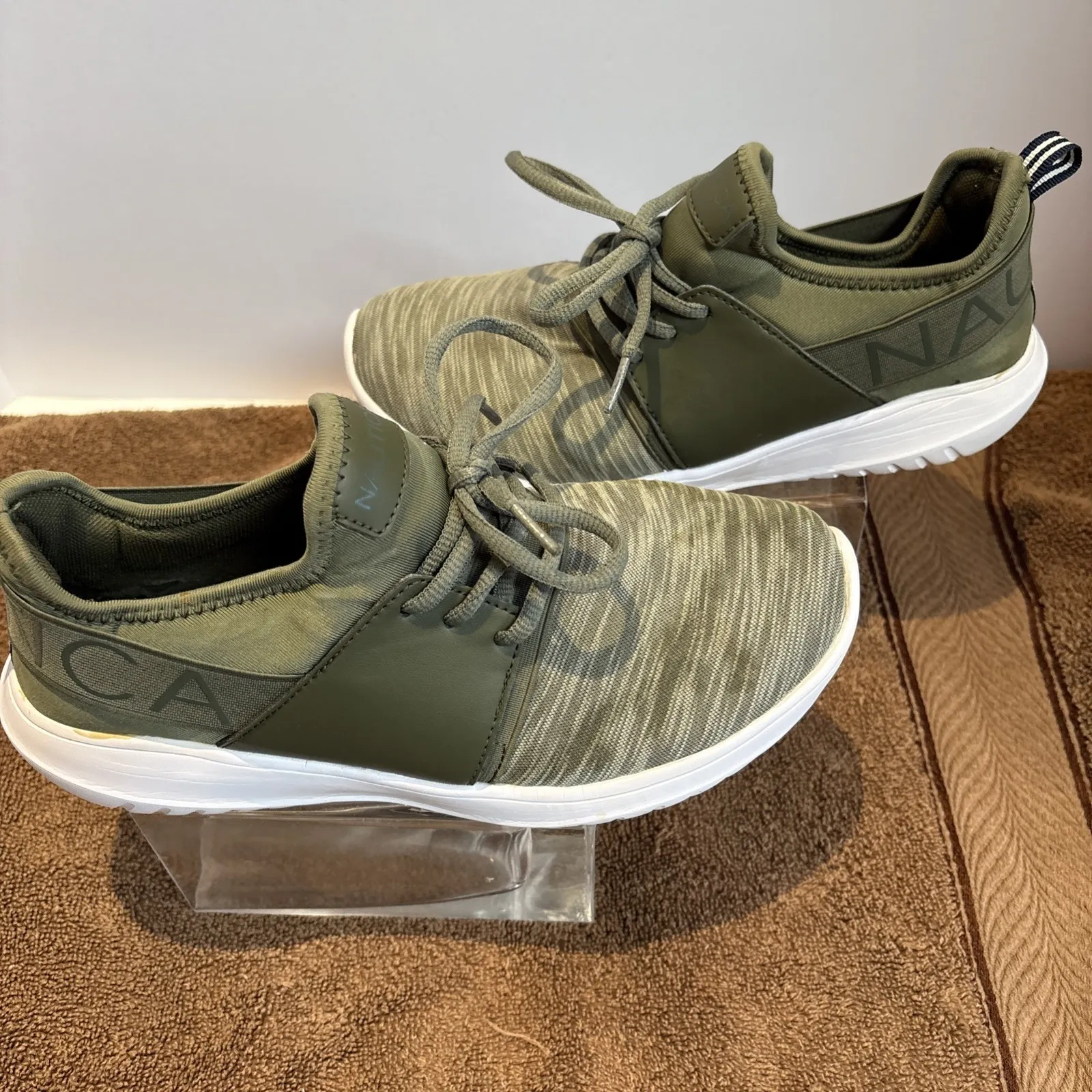 Nautica Kappil  Moss Green Casual Walking‎ Shoes Womens Sz 7.5 Ultralight - Image 3