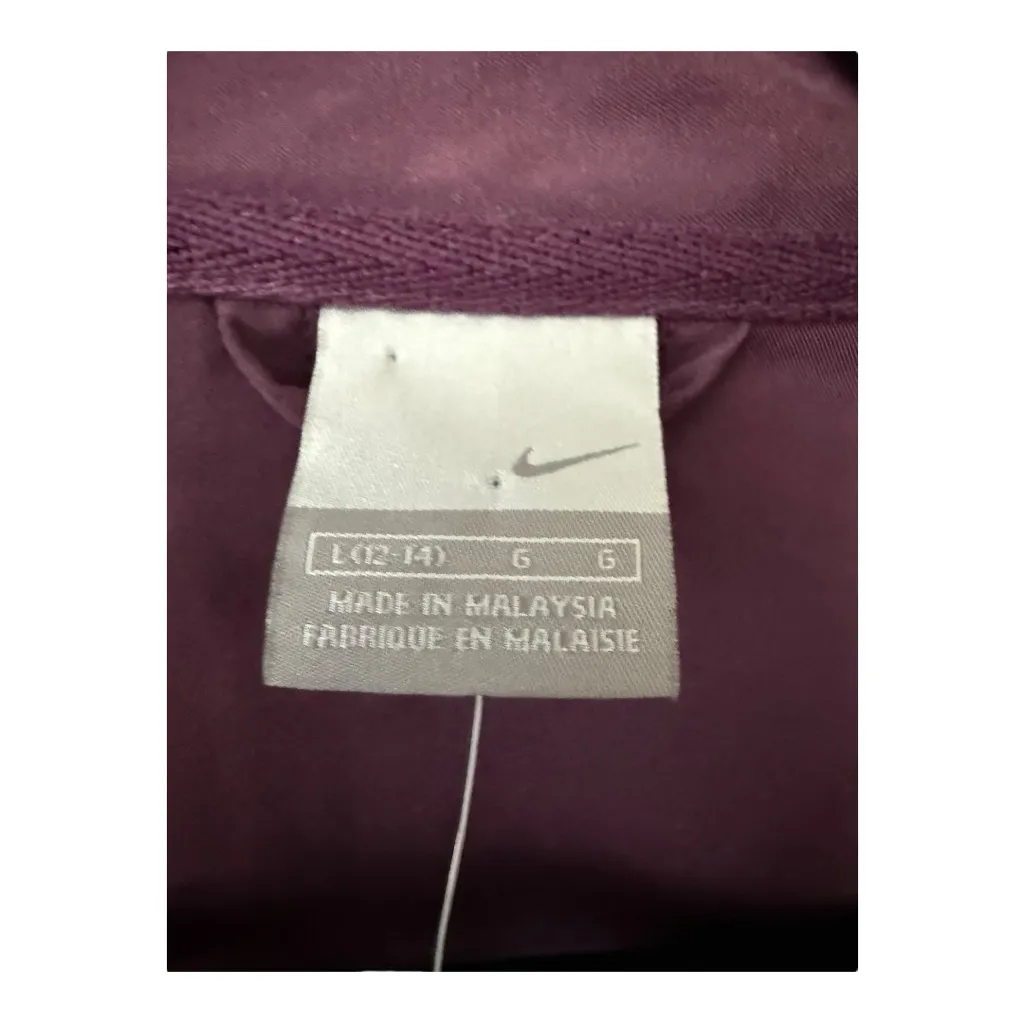 Nike Purple & Pink Track Jacket Women’s Large Full Zip Vintage Y2K Style Purple - Image 7