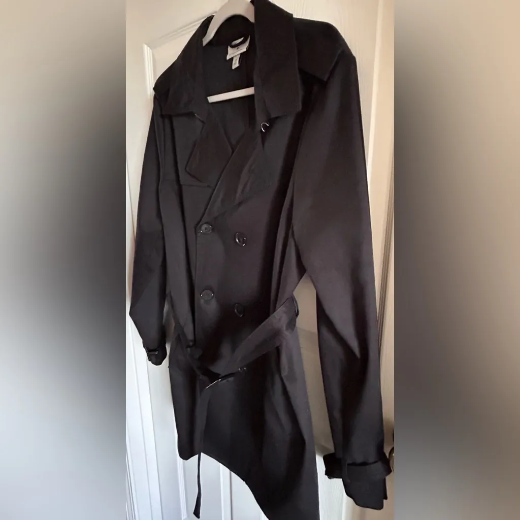 Phillip Lim 3.1 Anniversary Collection Belted Black Trench Coat - Size Med - Image 4