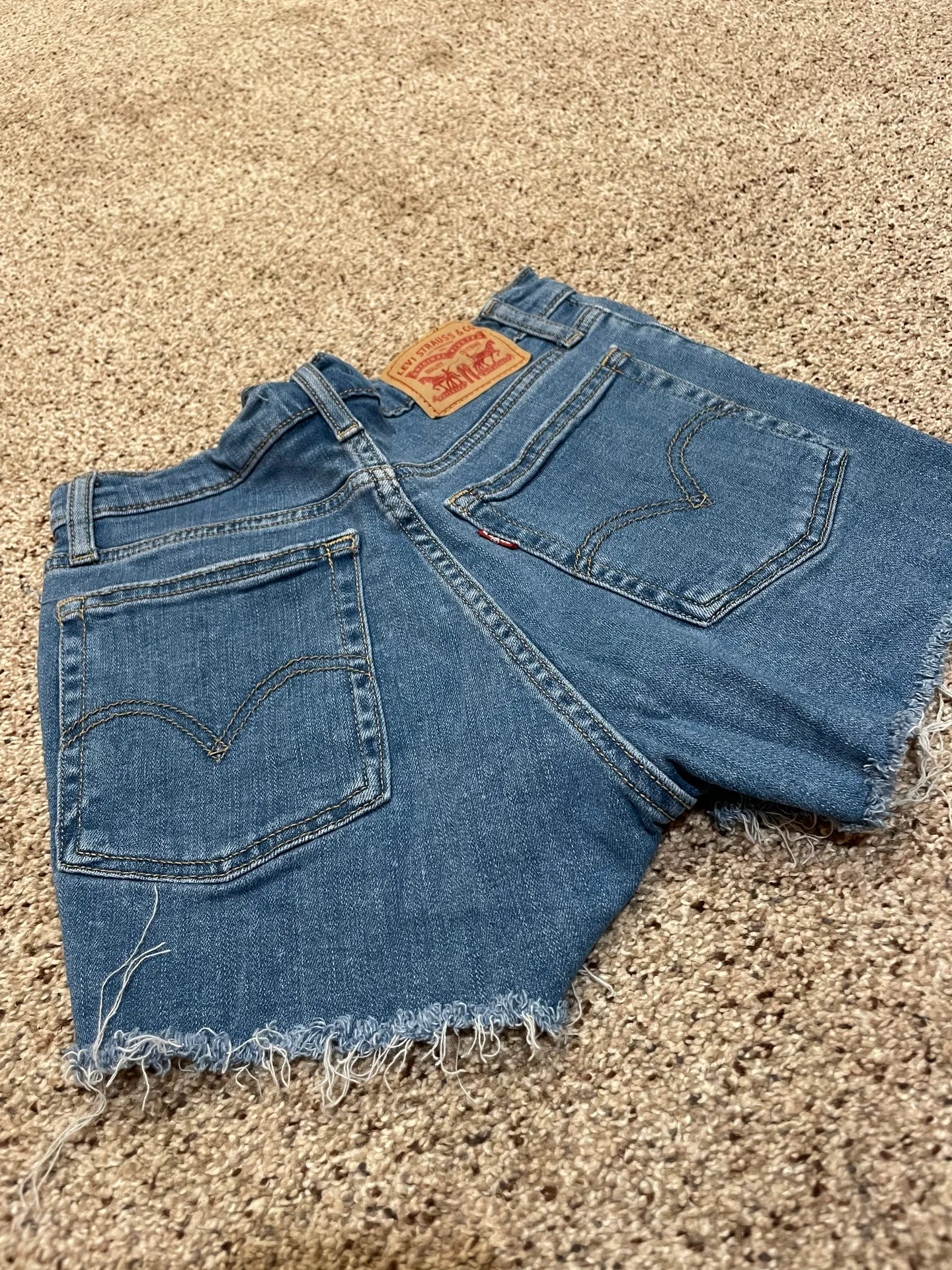 High-Waisted Denim Shorts - Image 2