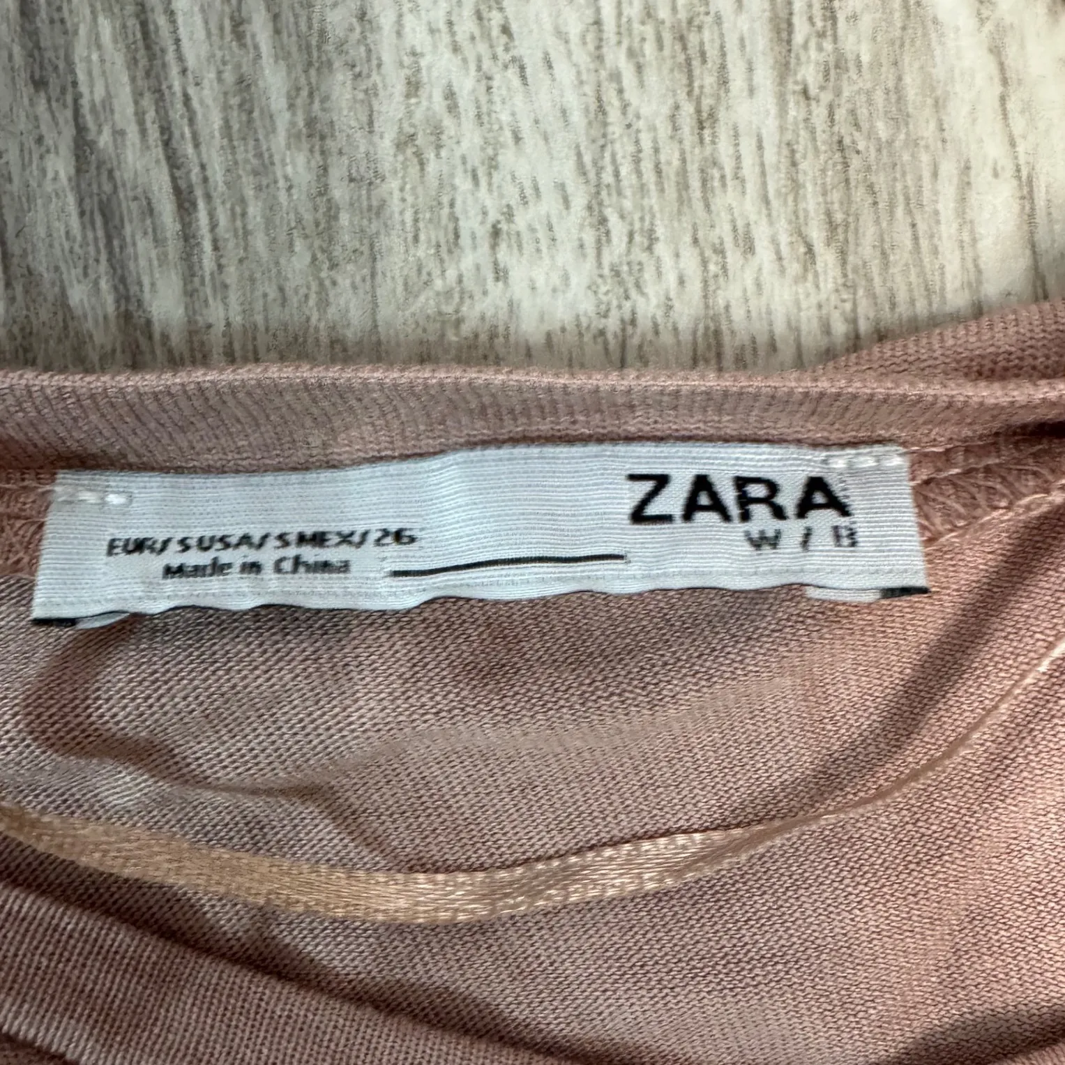 ZARA Pink Beige Fringe Tunic Top Shirt Dress Women Size Small - Image 3