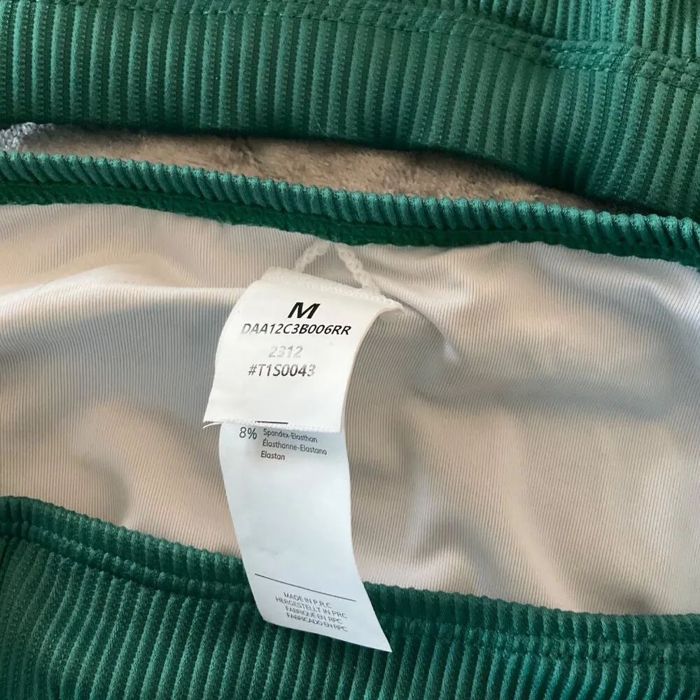 Cupshe Womens High-Waisted Bikini Set Ribbed Two-Piece Swimsuit With Scoop Neck - Image 2