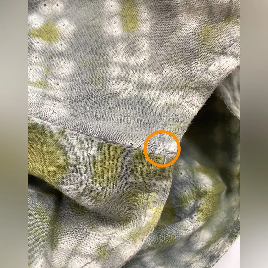 Ulla Johnson RARE Green Tie-Dye Asymmetrical Hem Cotton Dress Size 4 - Image 10