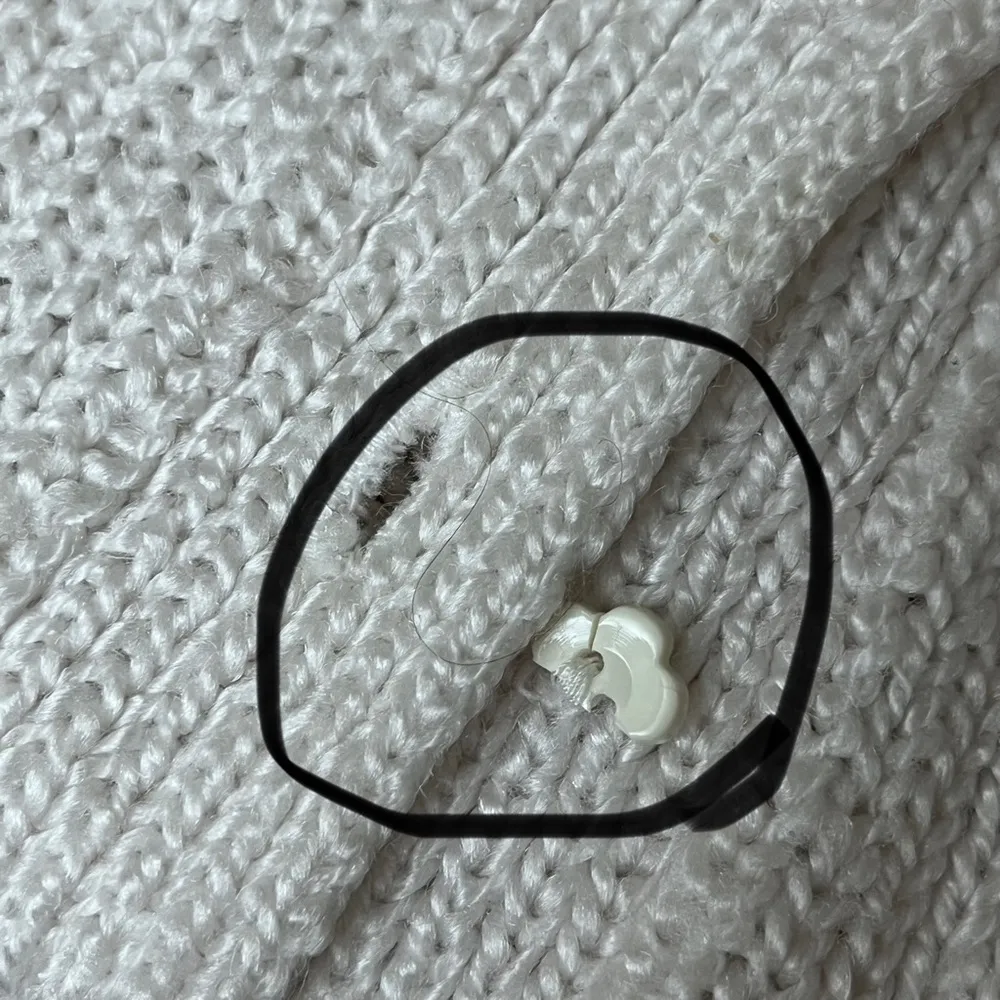 Vintage Y2K Crochet Cardigan Sweater L White Knit Coquette Cottagecore Granola Size L - Image 7