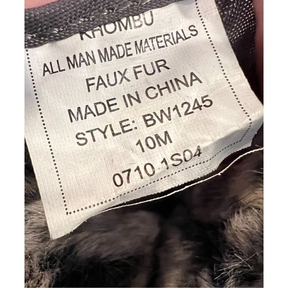 Khombu‎ BW1245 Upland 2 Waterproof Faux Fur Lined Grey Mid Winter Boots sz 10M - Image 8