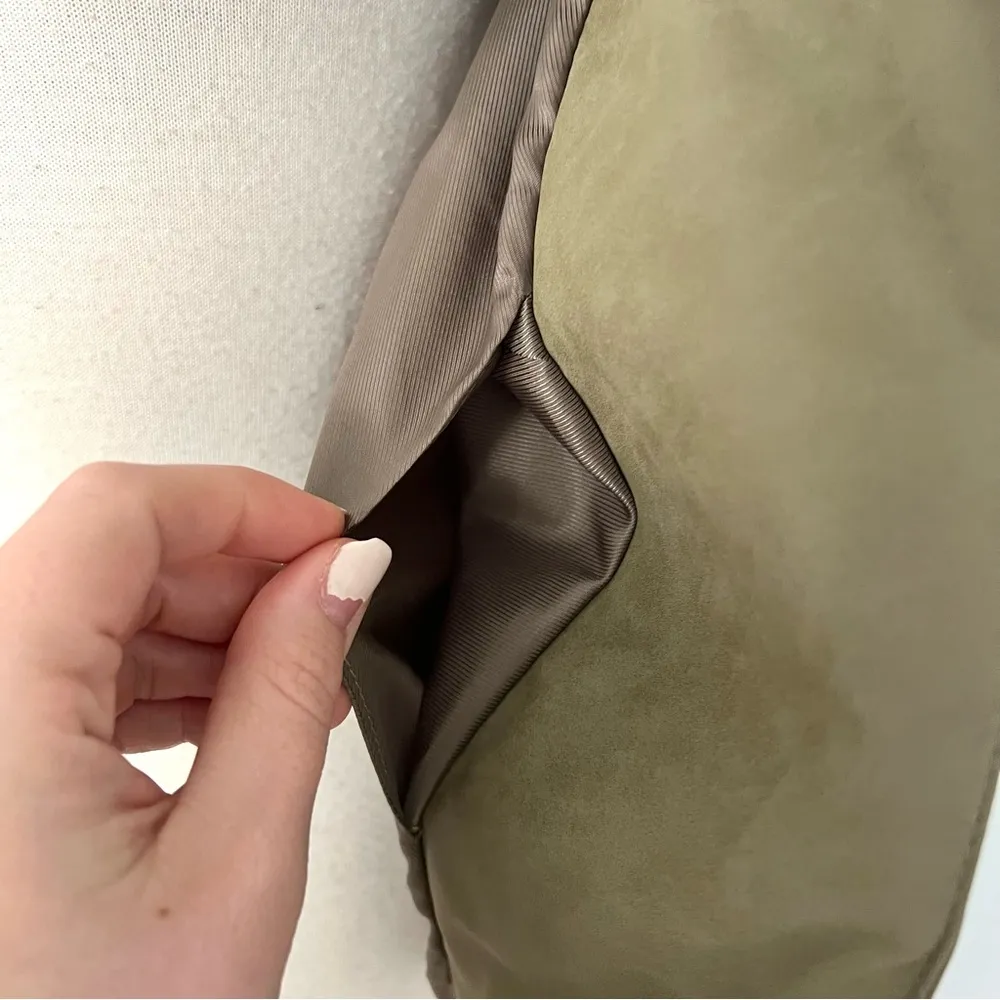 Marc New York by Andrew Marc Olive Army Green Moto Jacket Size M - Image 11